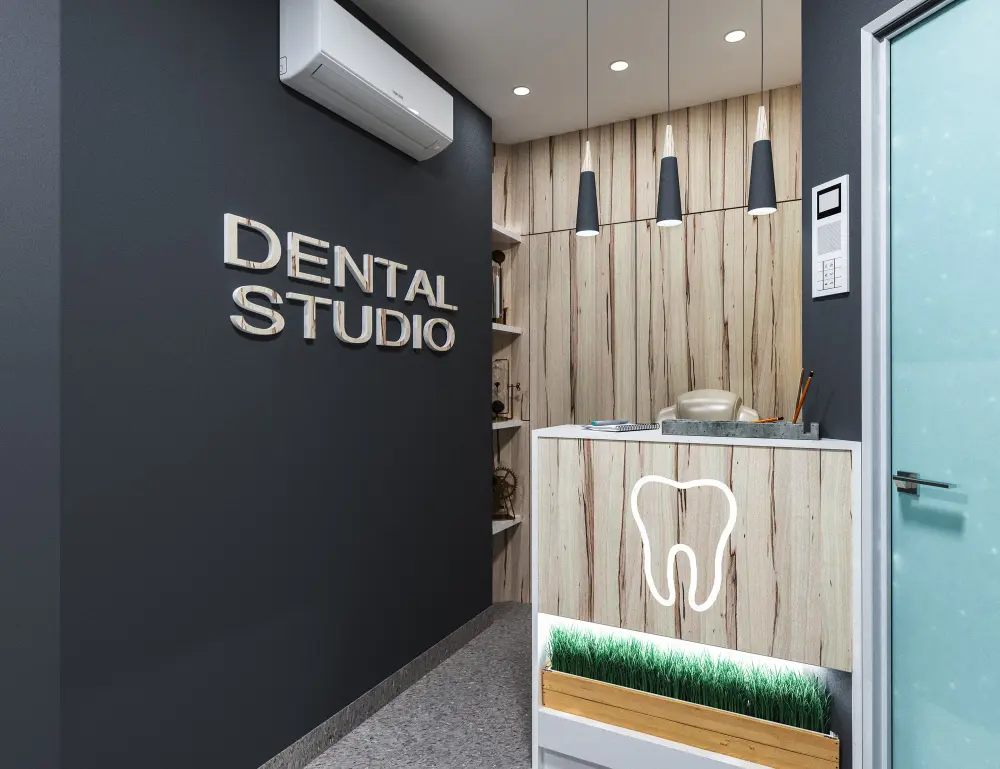 Dental office lobby
